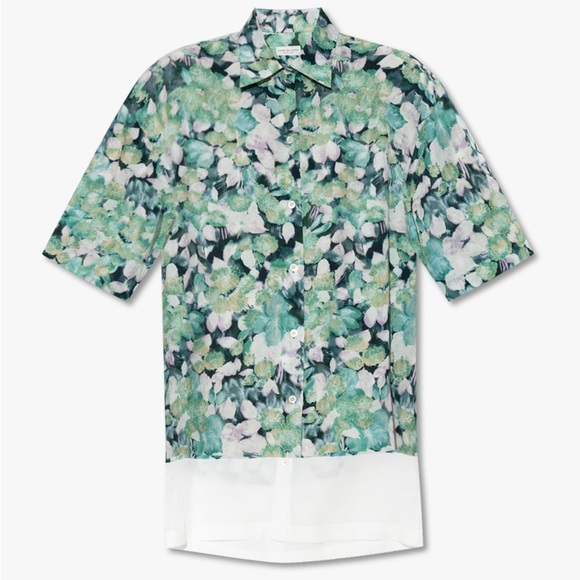 DRIES VAN NOTEN Floral Short Sleeve Shirt XS/S - Picture 2 of 7